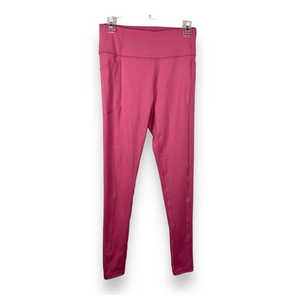 Size 10 Victorias Secret Athletic Leggings Mauve Pink Activewear Stretch - Picture 1 of 9